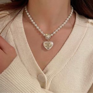 Heart and Rhinestone Necklace